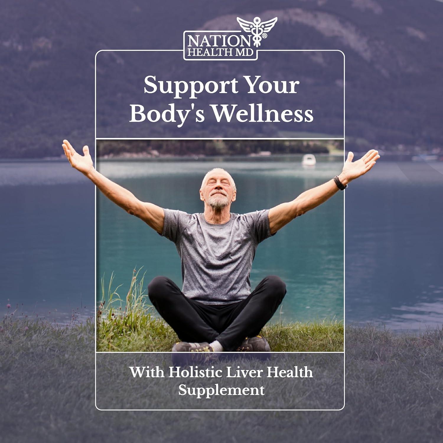 Suplemento Hepático Renovar Hígado Nation Health MD - 60 Cápsulas