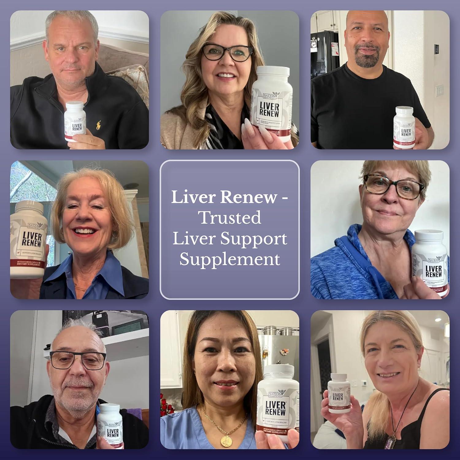 Suplemento Hepático Renovar Hígado Nation Health MD - 60 Cápsulas