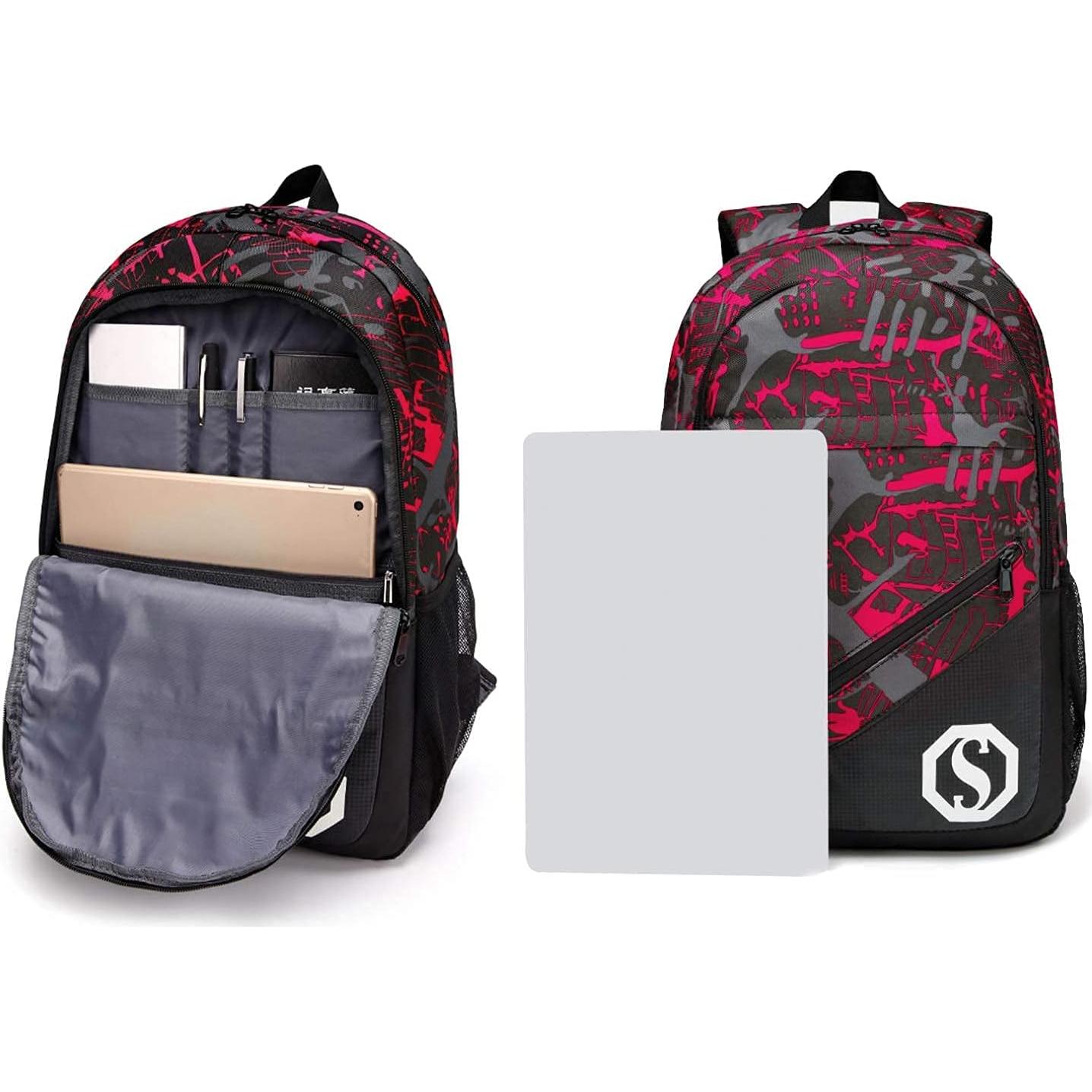 Mochila Escolar CAMTOP Niños 3 en 1 con Lonchera y Estuche