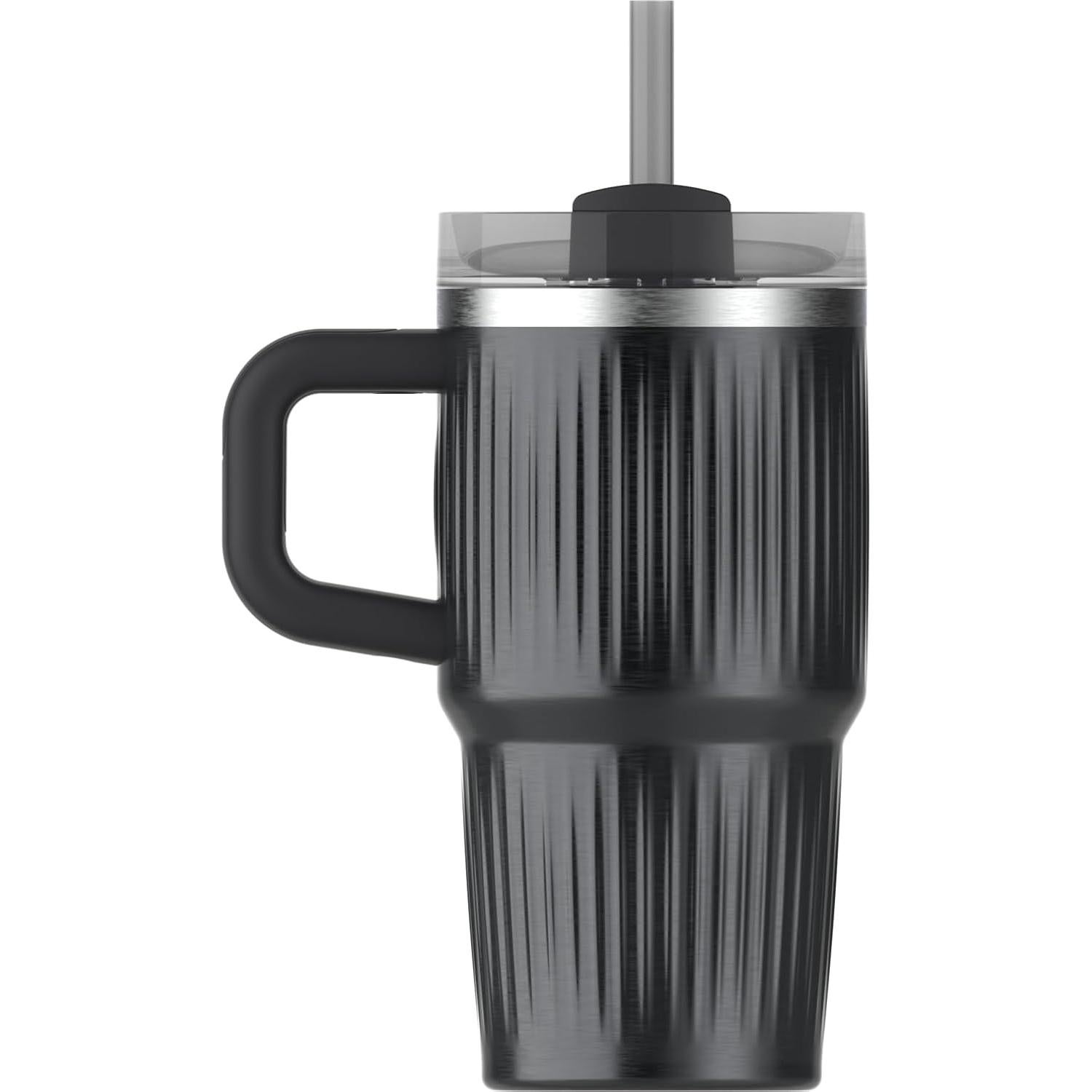 Vaso Stanley Quencher H2.0 20 oz Acero Inoxidable Aislado Negro