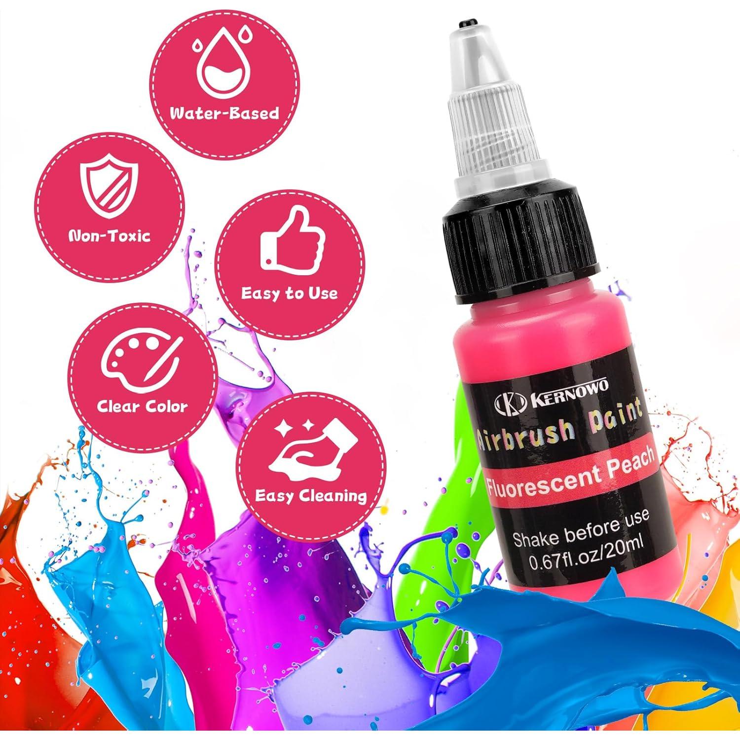 Set de Pintura Airbrush K KERNOWO 15 Colores + Disolvente 20ml
