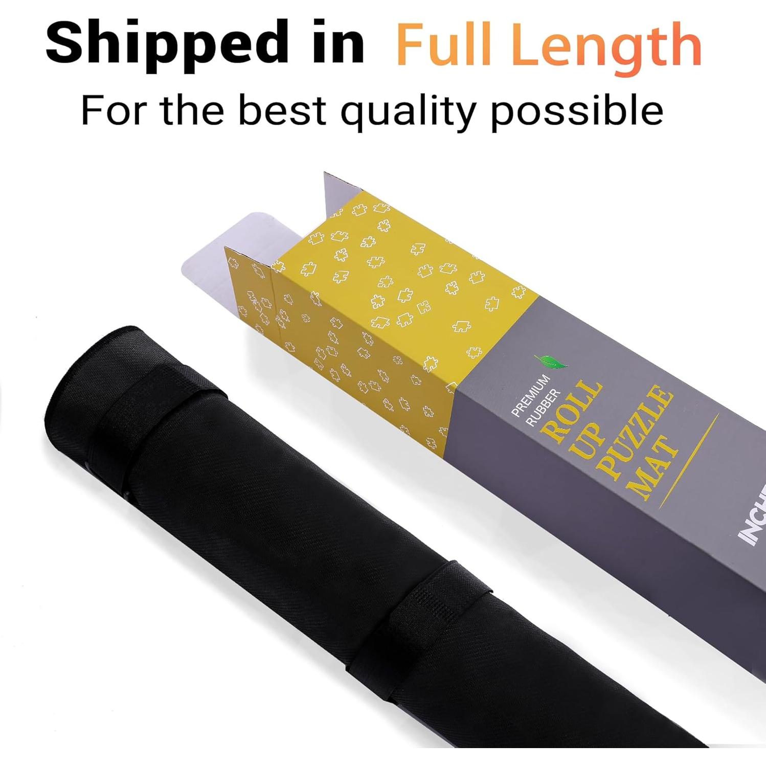 Alfombrilla para Rompecabezas Lwoeo 2000 Piezas Negra 121.9x78.7 cm