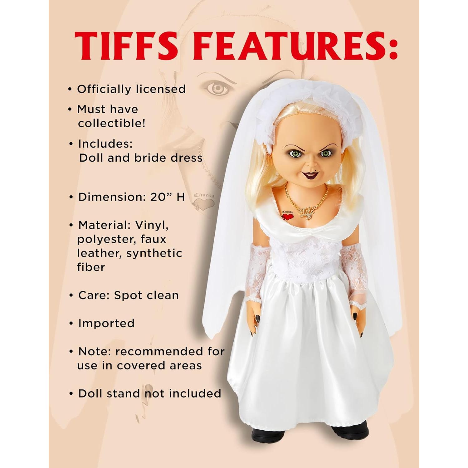 Muñeca Tiffany Chucky Spirit Halloween 50.8 cm Licencia Oficial