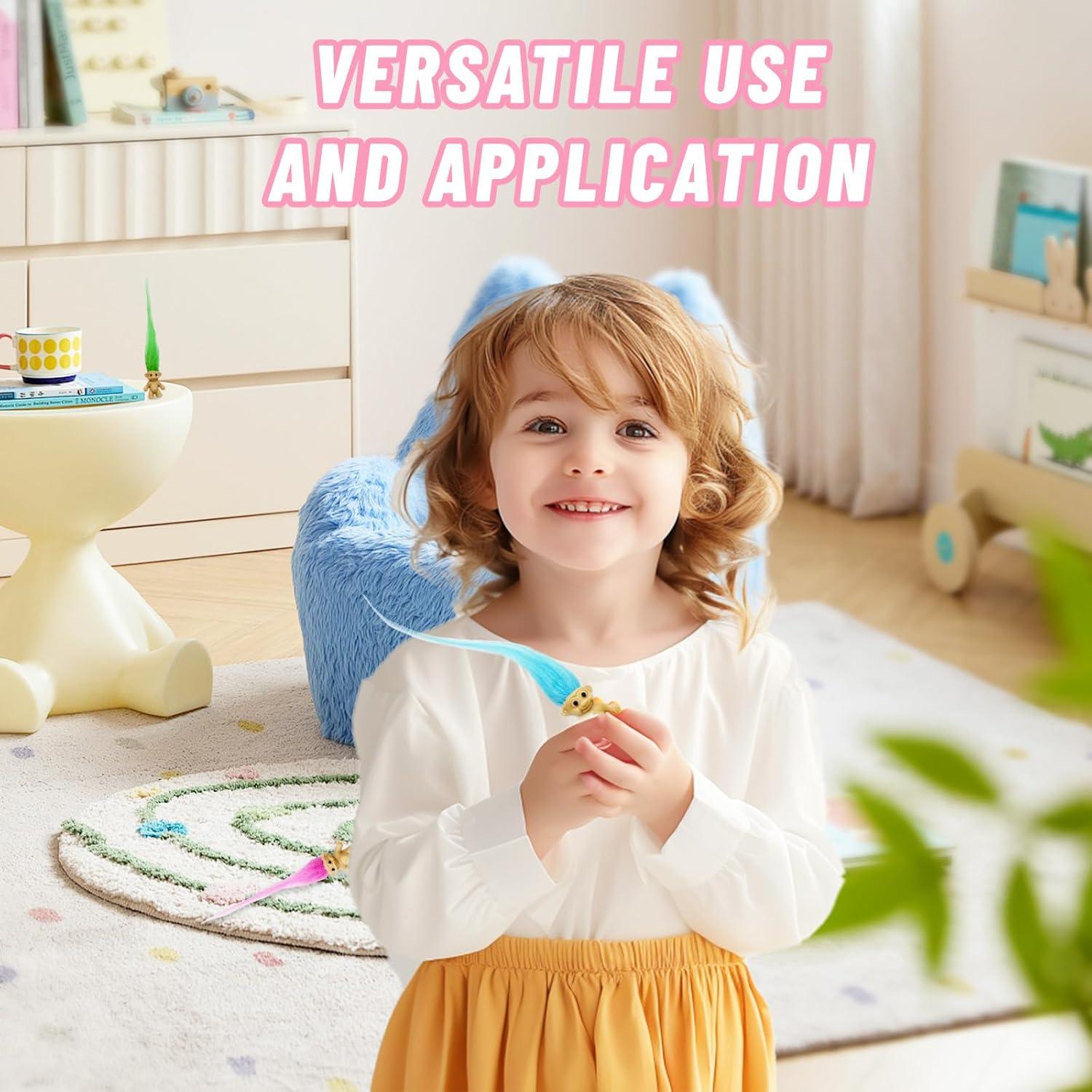 12 Muñecas Troll Mini Yintlilocn, 1.98 cm, Colores Variados