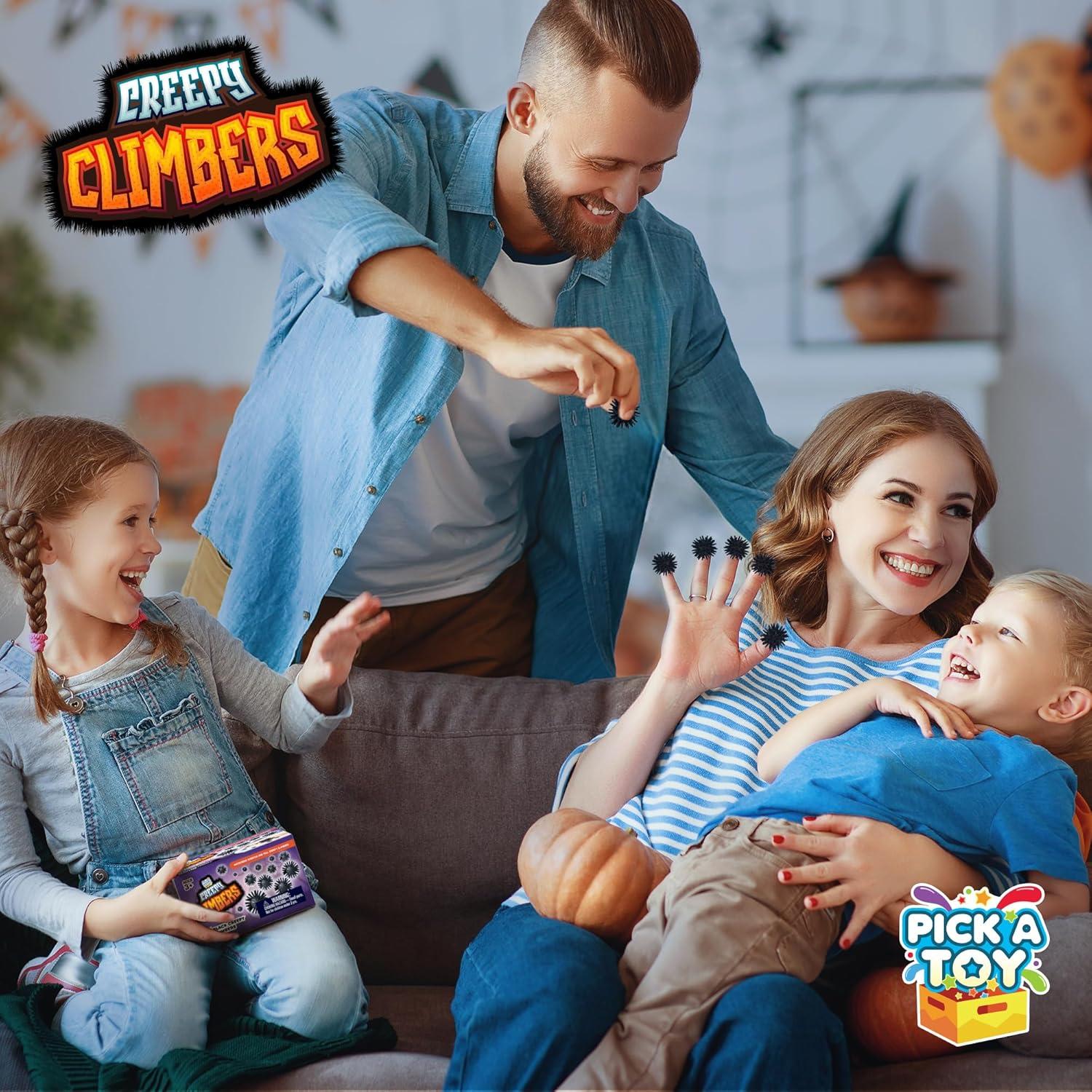 Trepadores Creepy Crawly Pick A Toy - Pelotas Pegajosas Negras
