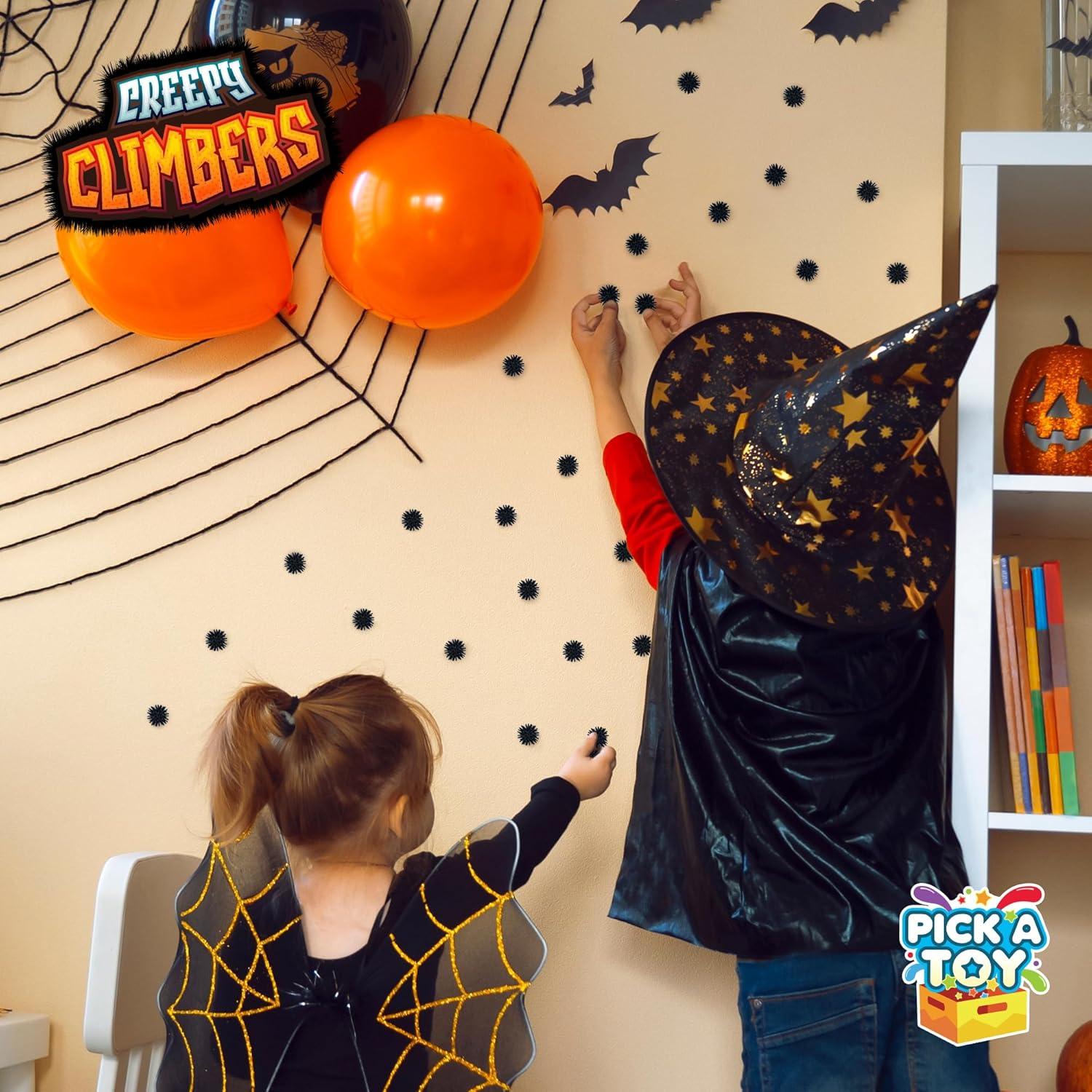 Trepadores Creepy Crawly Pick A Toy - Pelotas Pegajosas Negras