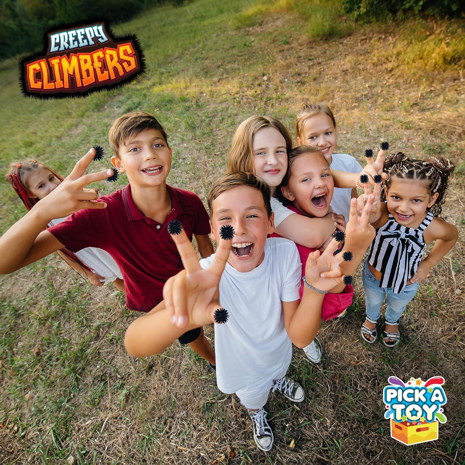 Trepadores Creepy Crawly Pick A Toy - Pelotas Pegajosas Negras