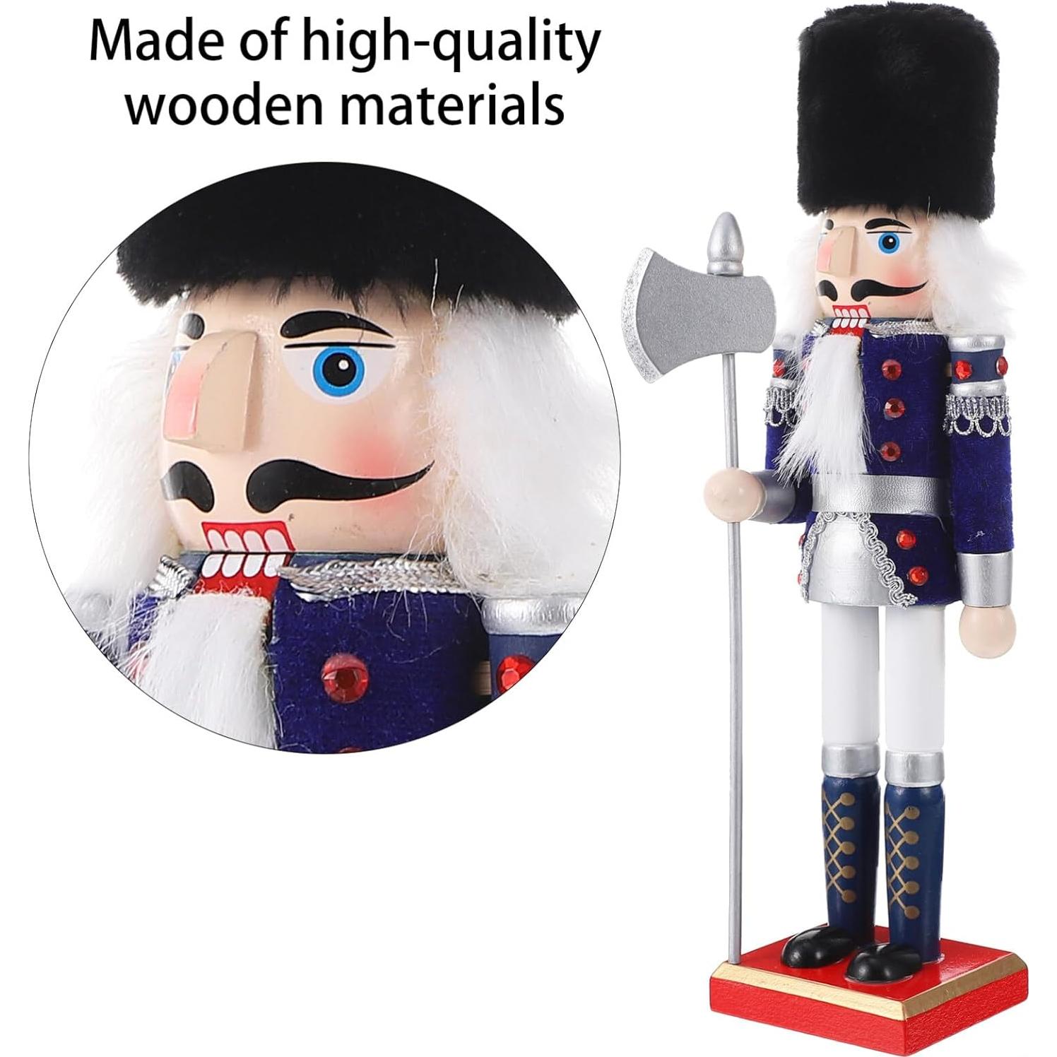 Figura de Cascanueces de Madera DEARMAMY 30x10 cm Decoración