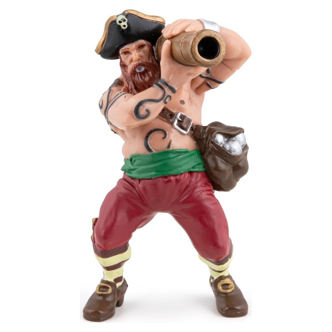 Figura de Pirata Papo Cannon Multicolor 10cm Detalle Realista