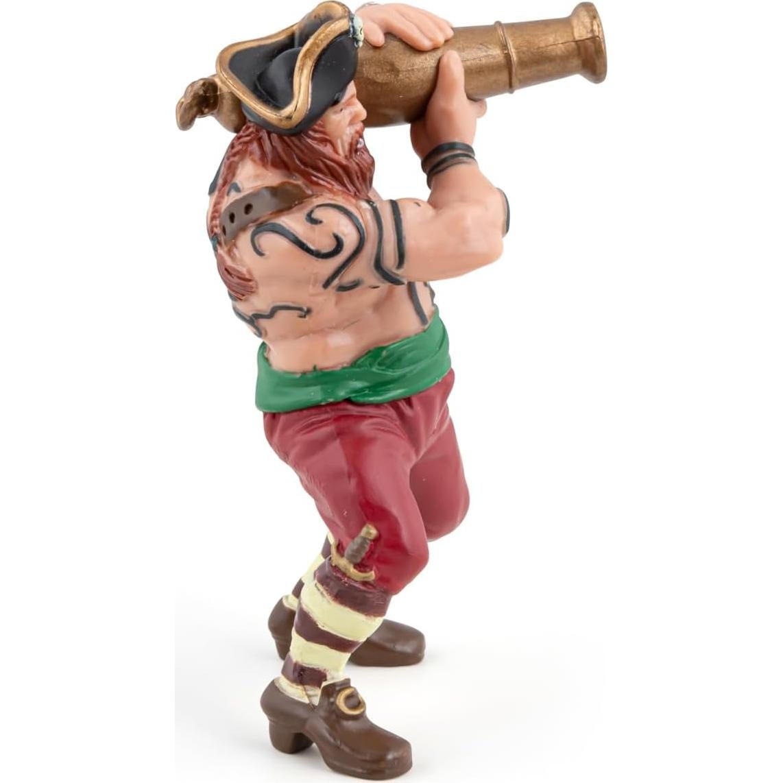 Figura de Pirata Papo Cannon Multicolor 10cm Detalle Realista