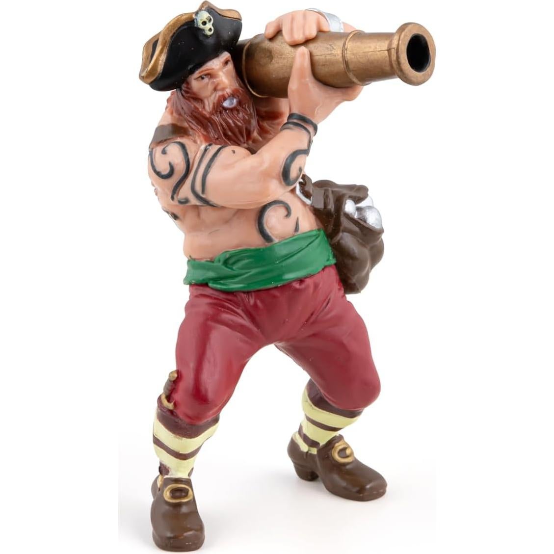 Figura de Pirata Papo Cannon Multicolor 10cm Detalle Realista