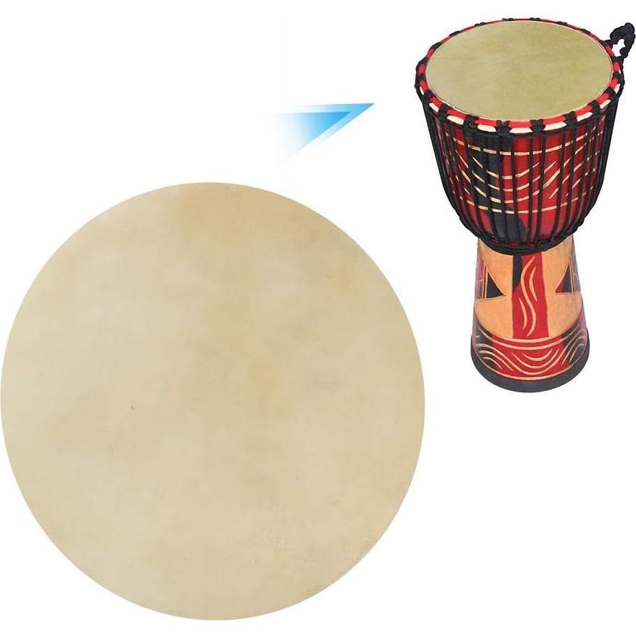 Cabeza de Tambor de Cuero de Búfalo Bnineteenteam 30 cm 2 Pcs