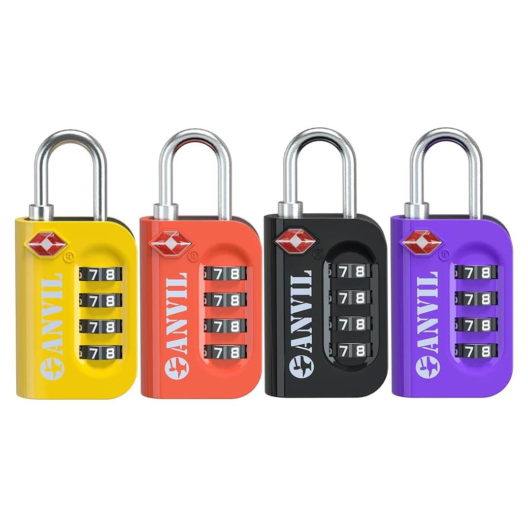 Candado de Combinación TSA ANVIL 4 Dígitos para Equipaje
