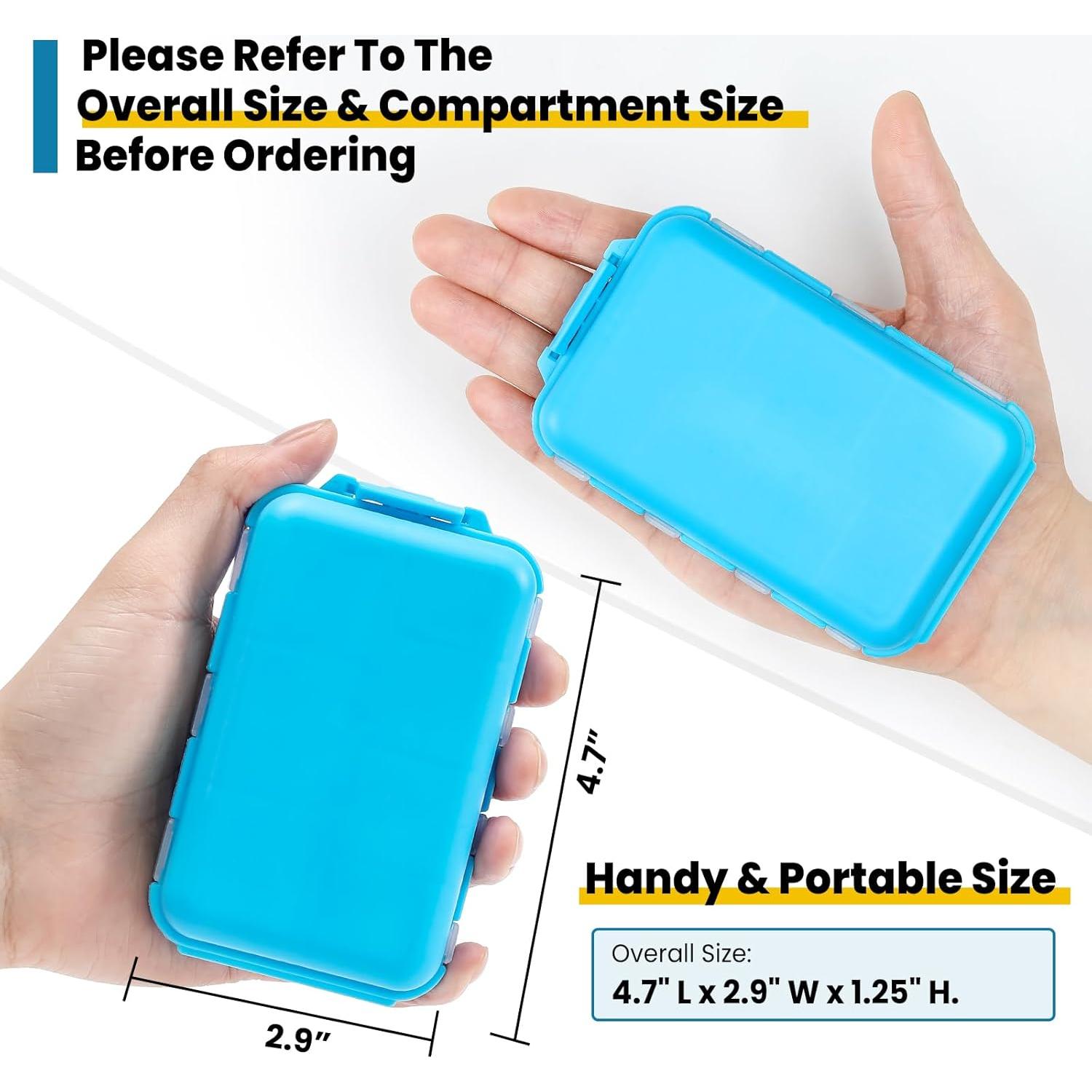 Caja organizadora de pastillas LANDNEOO 14 compartimentos Azul