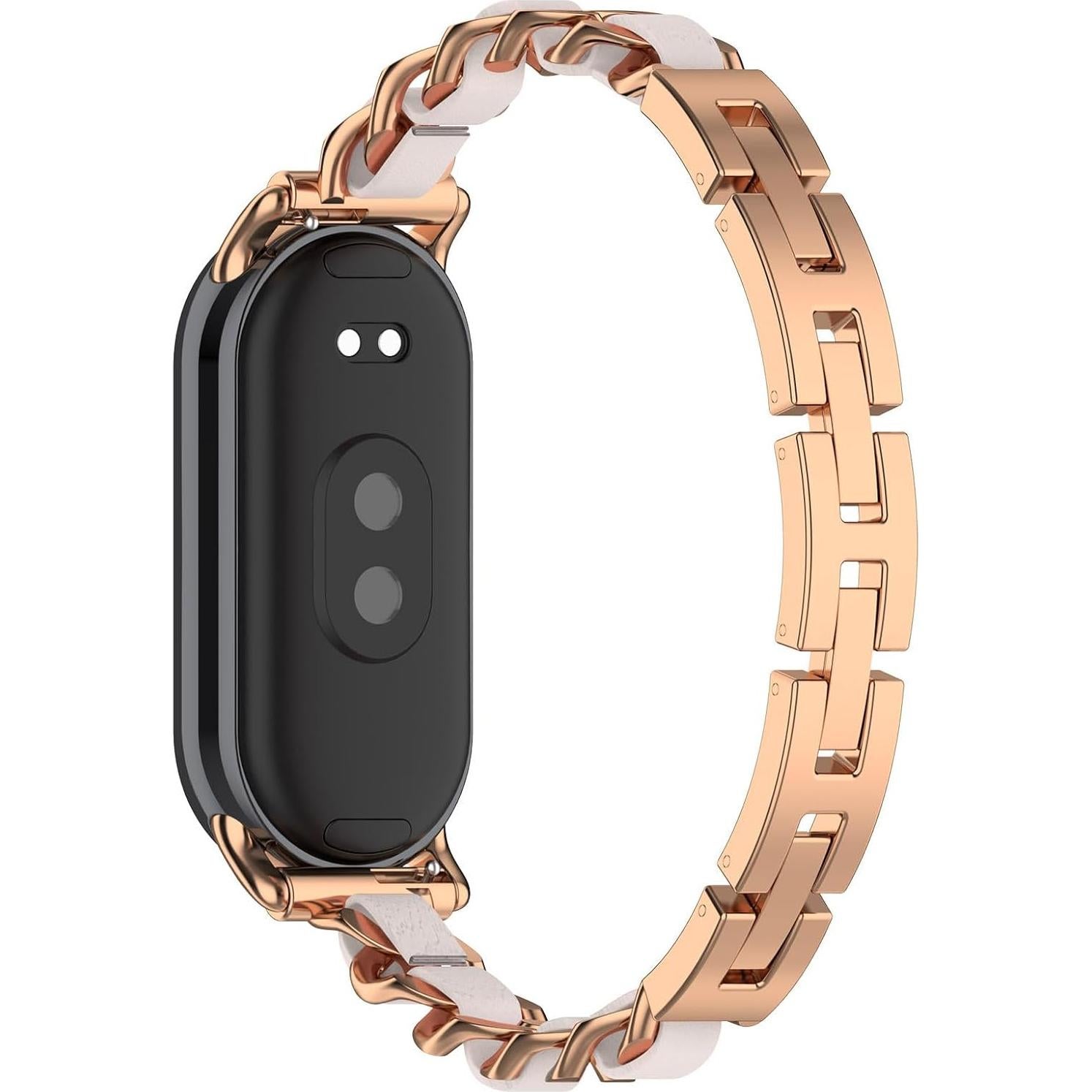 Pulsera de acero inoxidable para Xiaomi Mi Band 8 - Oro Rosa
