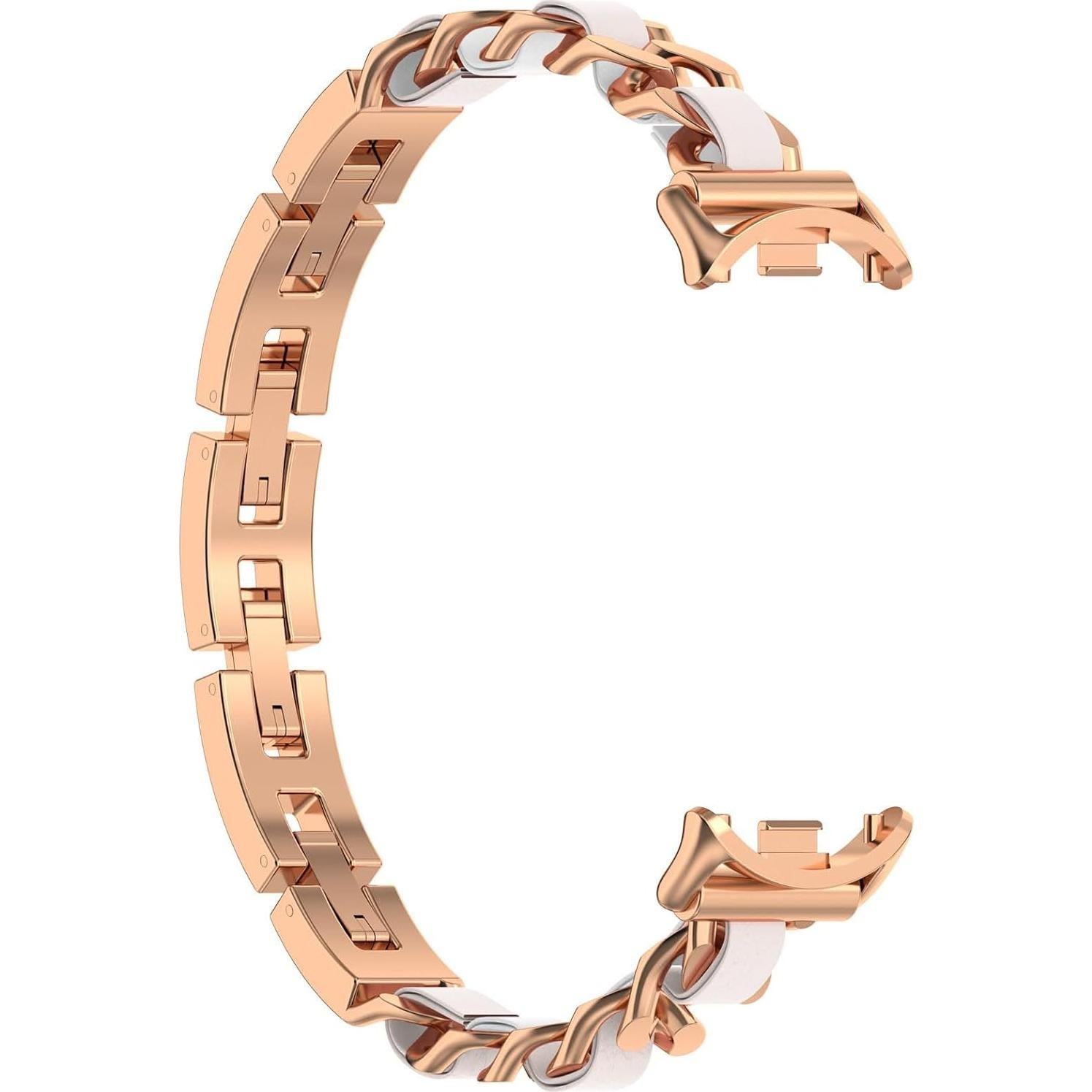 Pulsera de acero inoxidable para Xiaomi Mi Band 8 - Oro Rosa