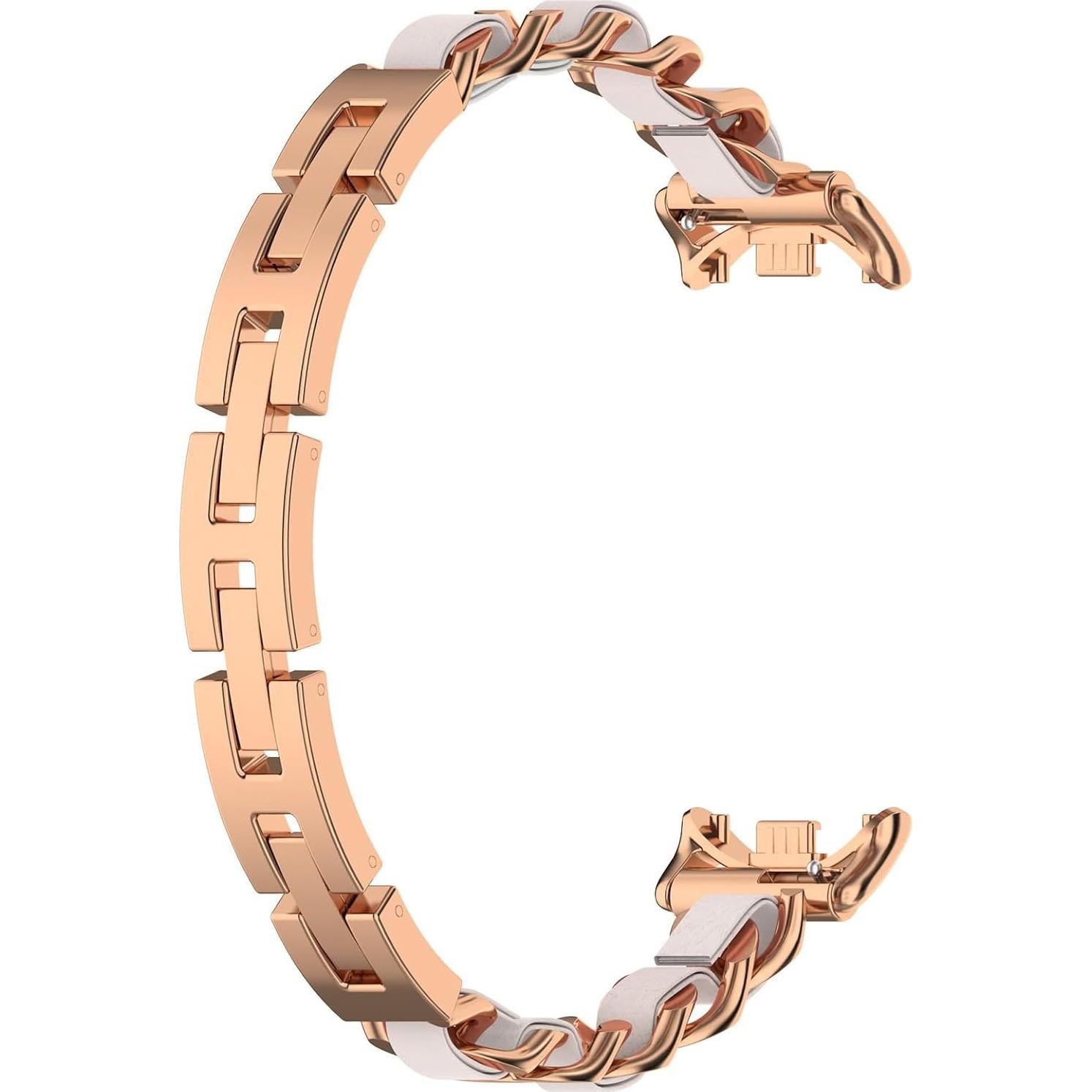Pulsera de acero inoxidable para Xiaomi Mi Band 8 - Oro Rosa