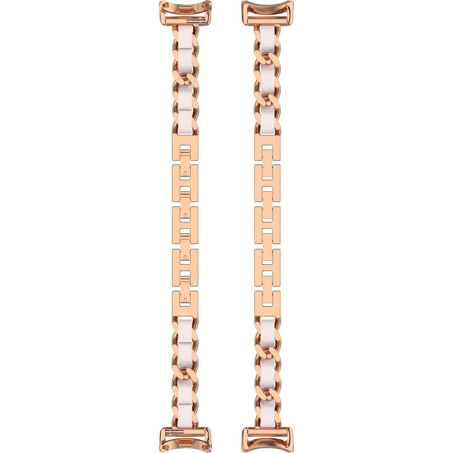 Pulsera de acero inoxidable para Xiaomi Mi Band 8 - Oro Rosa