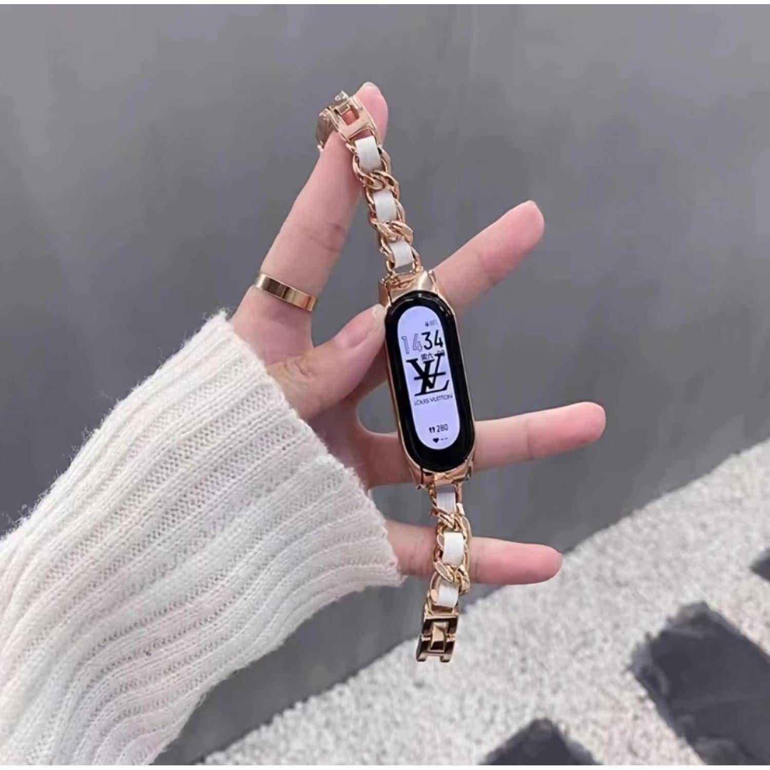 Pulsera de acero inoxidable para Xiaomi Mi Band 8 - Oro Rosa