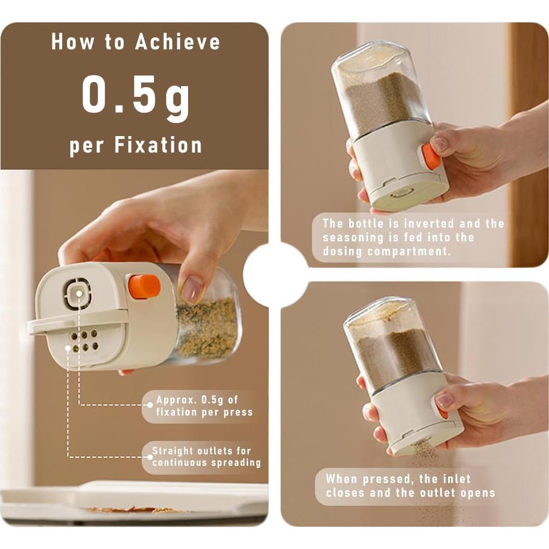 Juego de 2 Botellas de Condimentos Koofull 170g - Sal y Pimienta