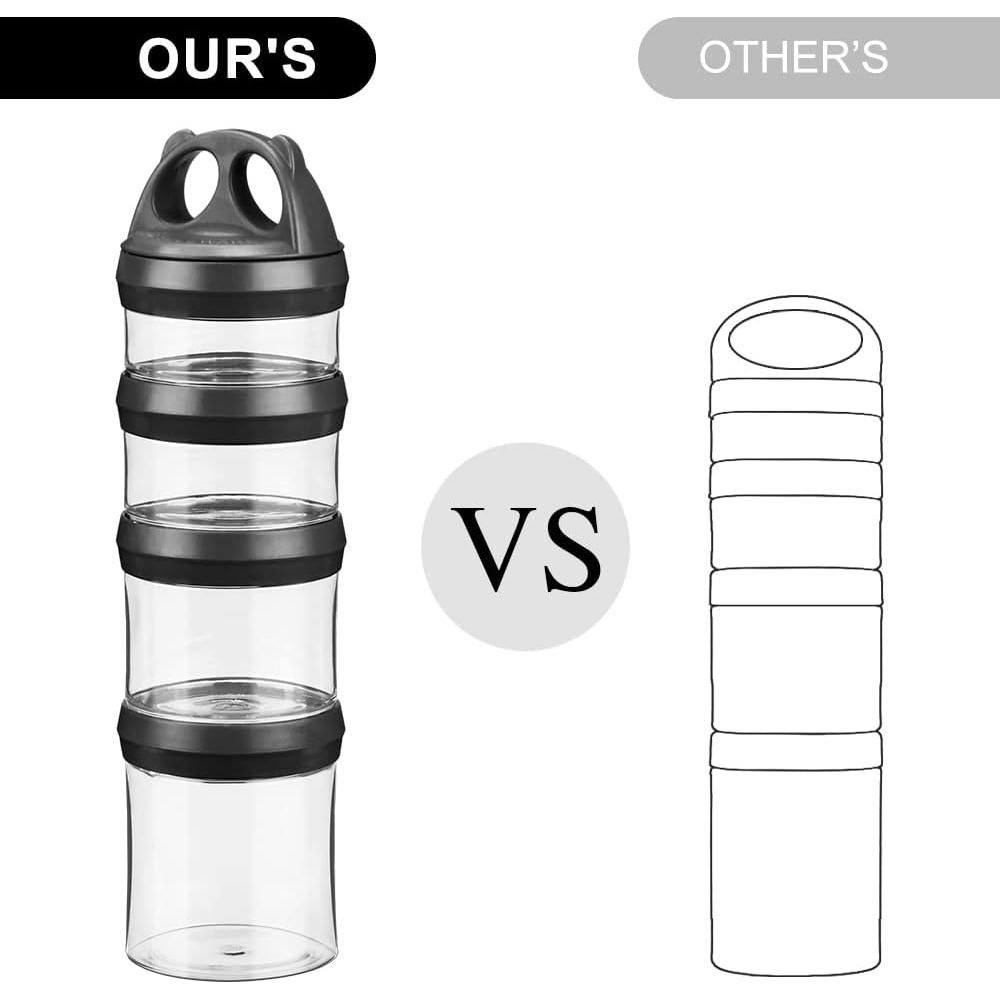 Contenedor de Almacenamiento Apilable BeneLabel 0.92L Negro