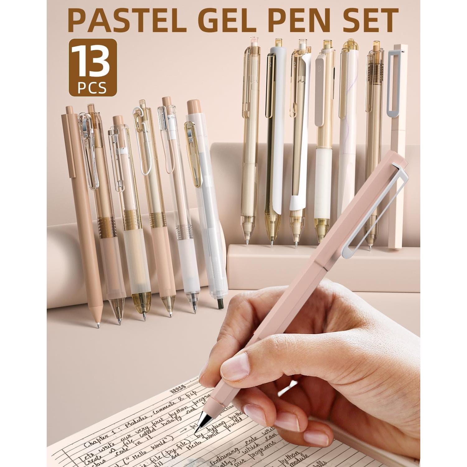 Conjunto de Bolígrafos de Gel Pastel Nicpro 13PCS 0.5mm