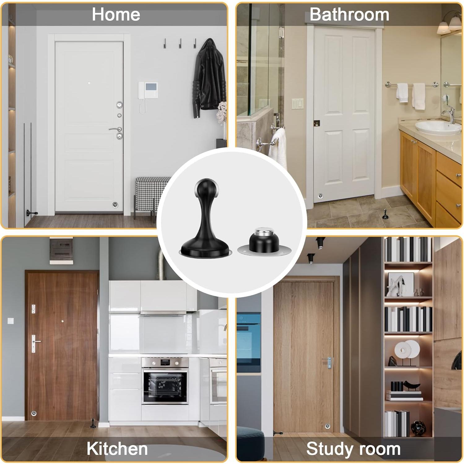 Parachoques de Puerta Magnético Crosize 1 Paquete Acero Inoxidable