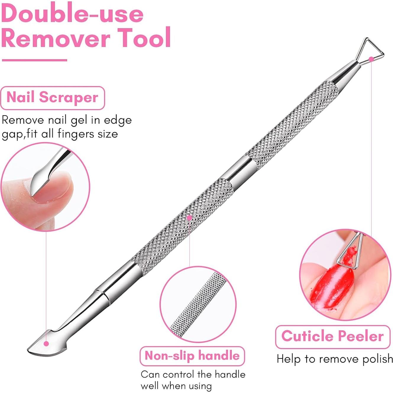 Kit de Remoción de Esmalte de Uñas Makartt 10 Pcs Rosa