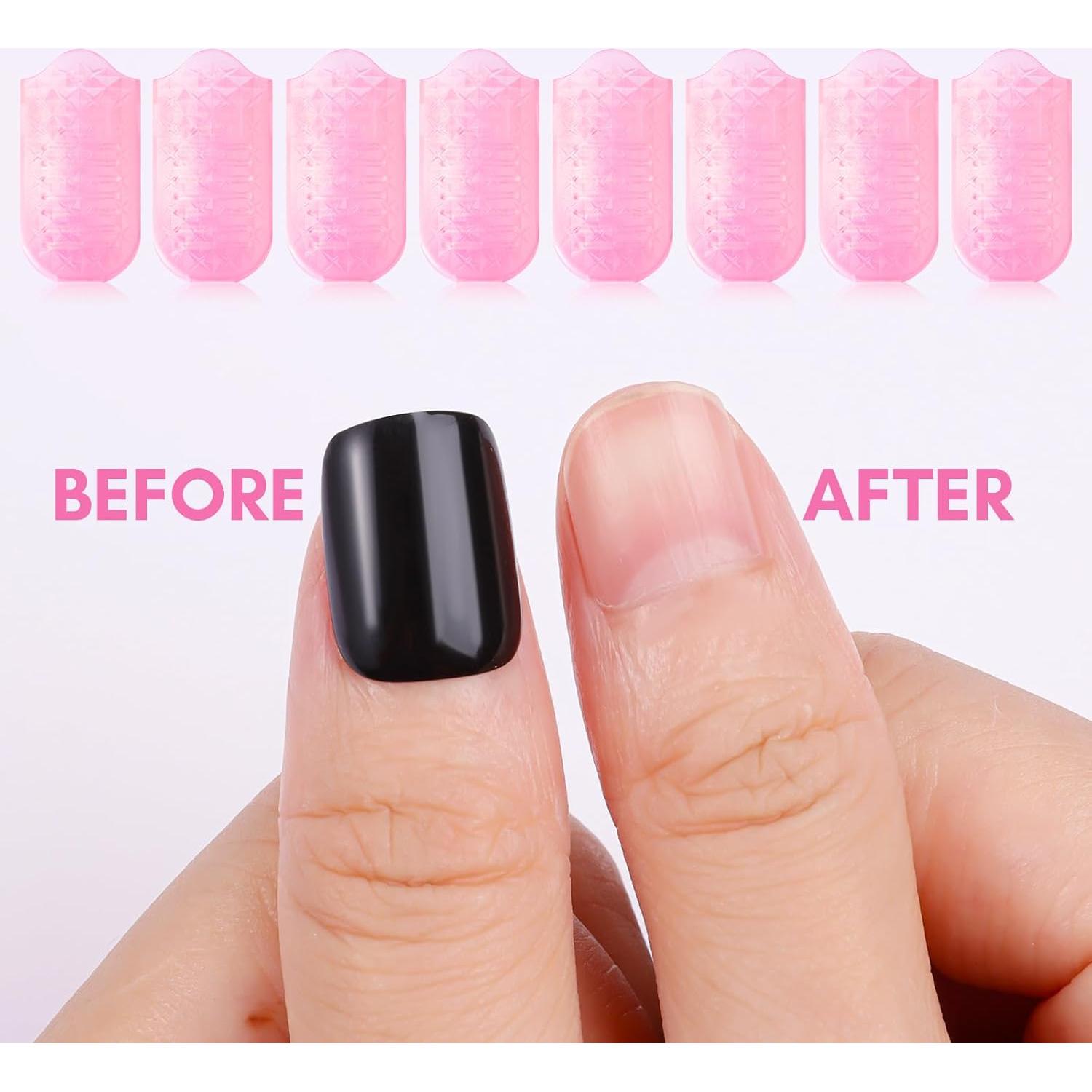 Kit de Remoción de Esmalte de Uñas Makartt 10 Pcs Rosa