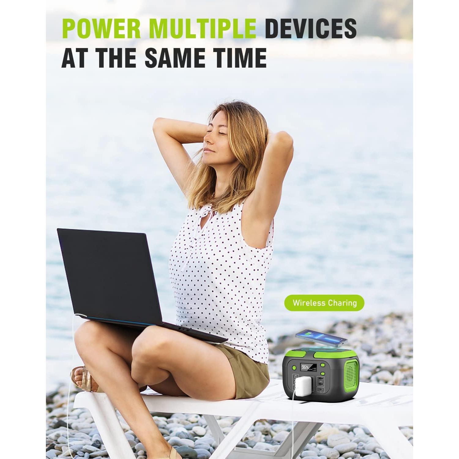 Generador Solar Portátil SinKeu G200 155Wh 200W 42000mAh