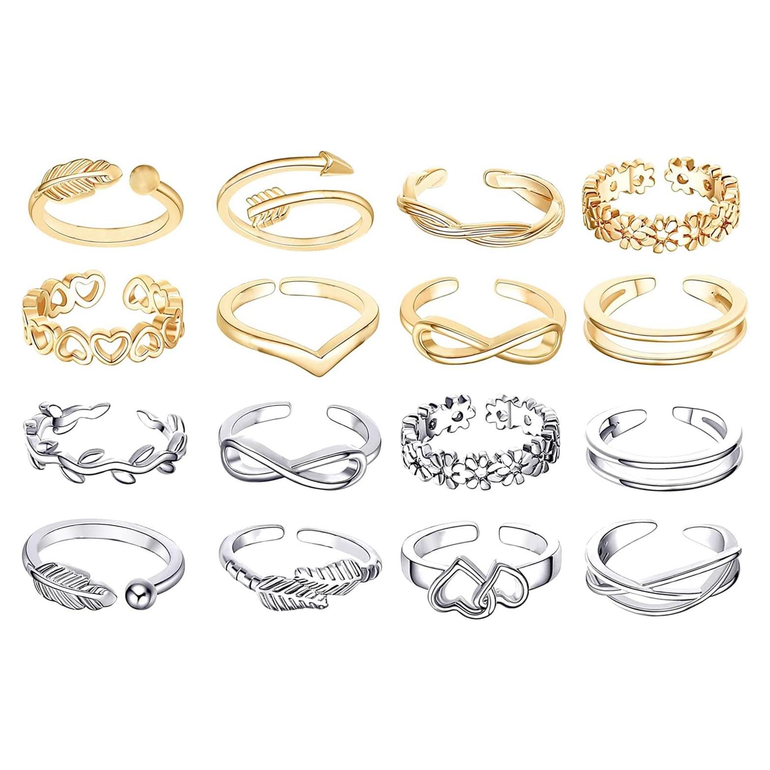 Conjunto 24 Anillos Ajustables para Dedos de los Pies MAGIDOVE