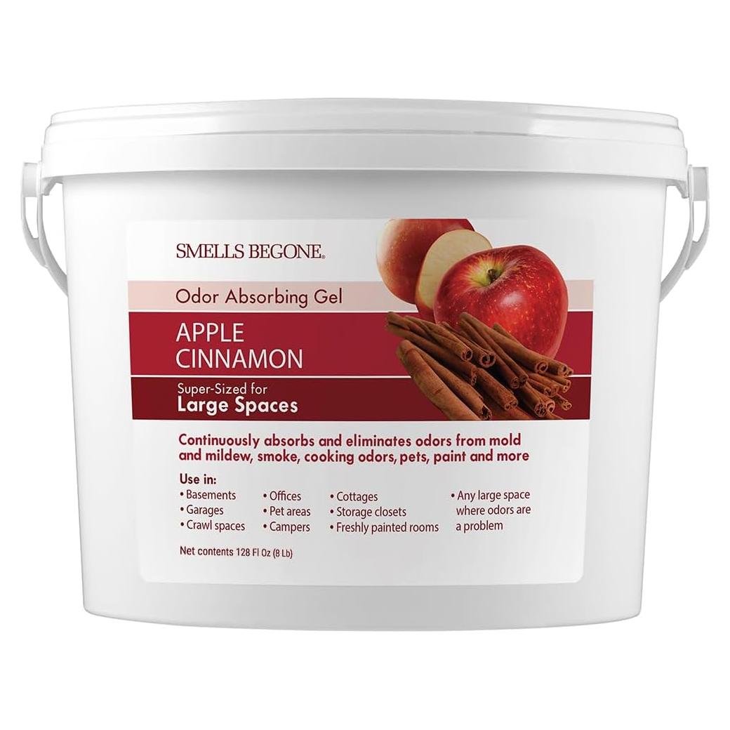 Gel Absorbente de Olores SMELLS BEGONE 3.86 kg - Manzana y Canela