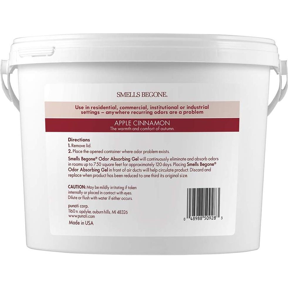 Gel Absorbente de Olores SMELLS BEGONE 3.86 kg - Manzana y Canela