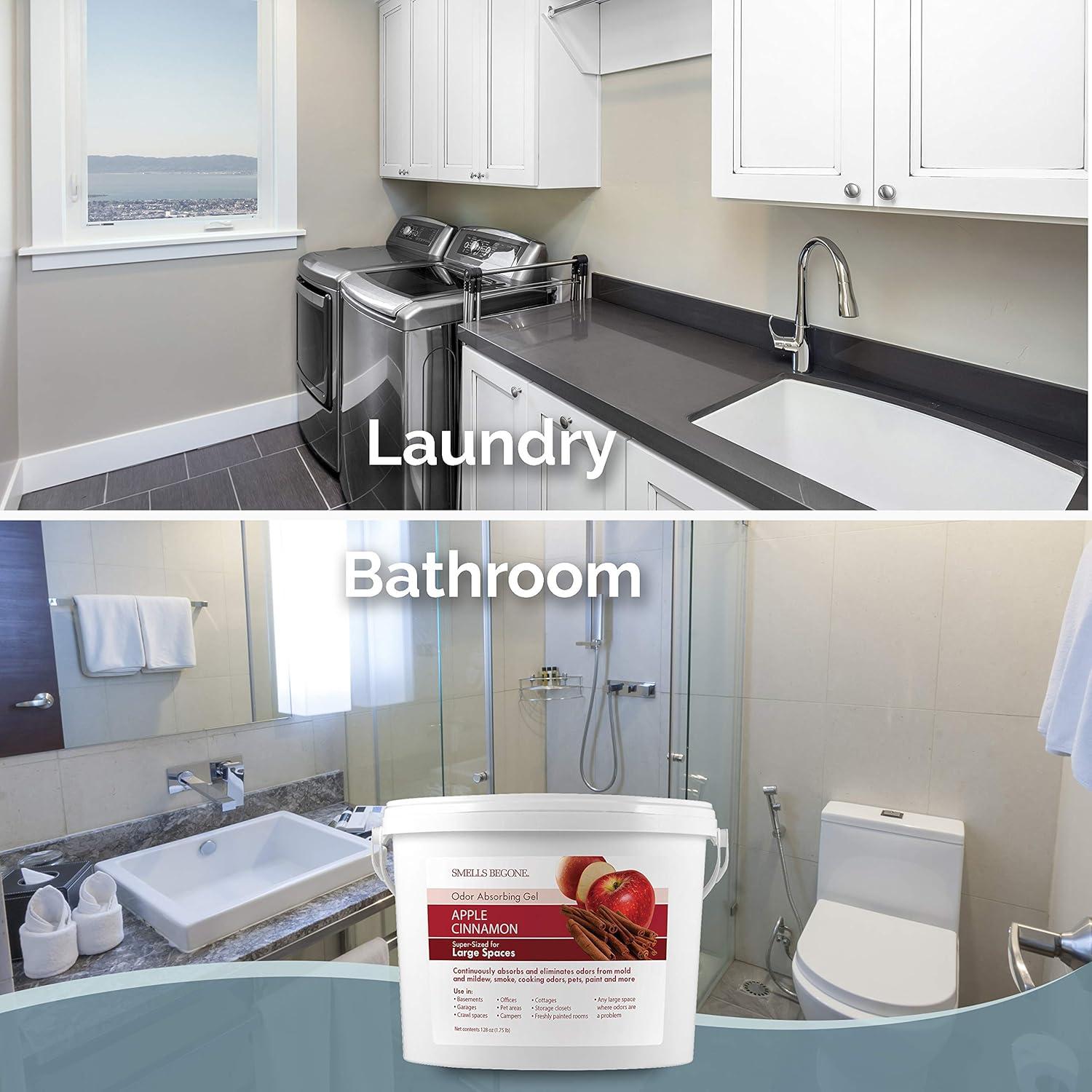 Gel Absorbente de Olores SMELLS BEGONE 3.86 kg - Manzana y Canela