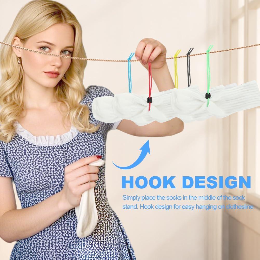 Clip de Calcetines QWLWBU 30 Piezas Organizador Lavandería