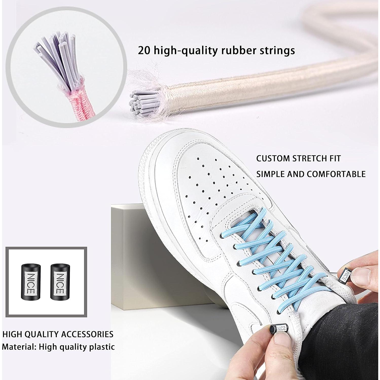 Cordones elásticos sin atar Anan520 para zapatos unisex - Negro