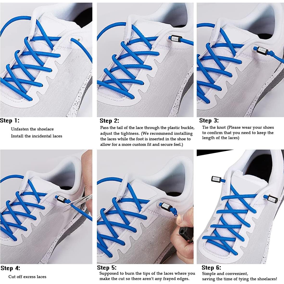 Cordones elásticos sin atar Anan520 para zapatos unisex - Negro