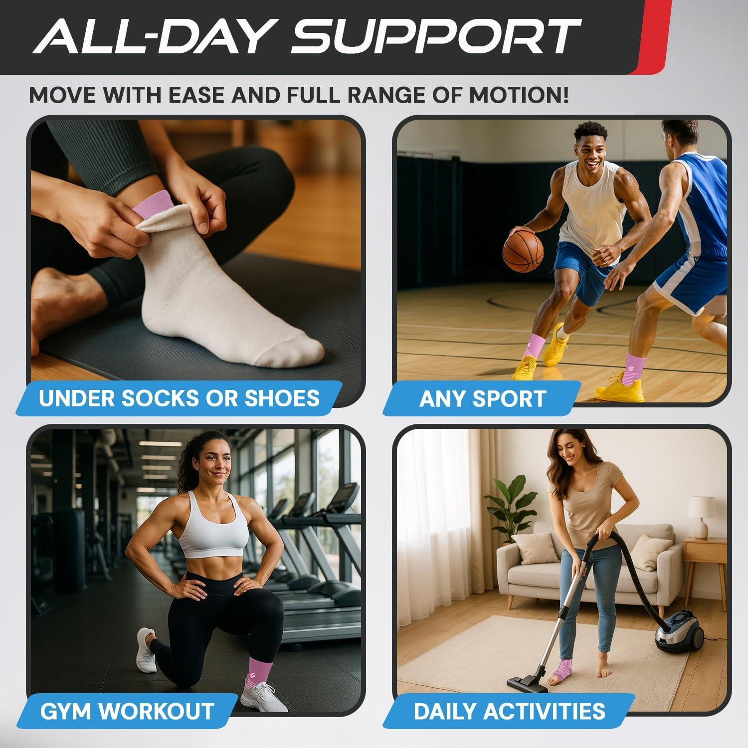 Faja de Tobillo Sleeve Stars para Alivio de Fascitis Plantar