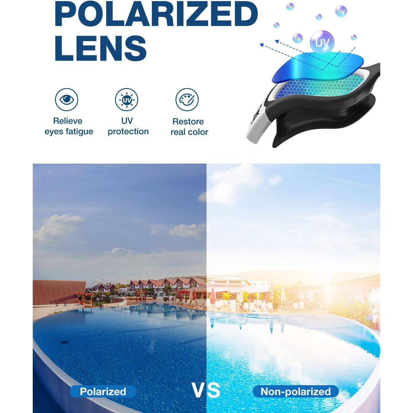 Gafas de natación polarizadas ZIONOR G1 unisex anti UV