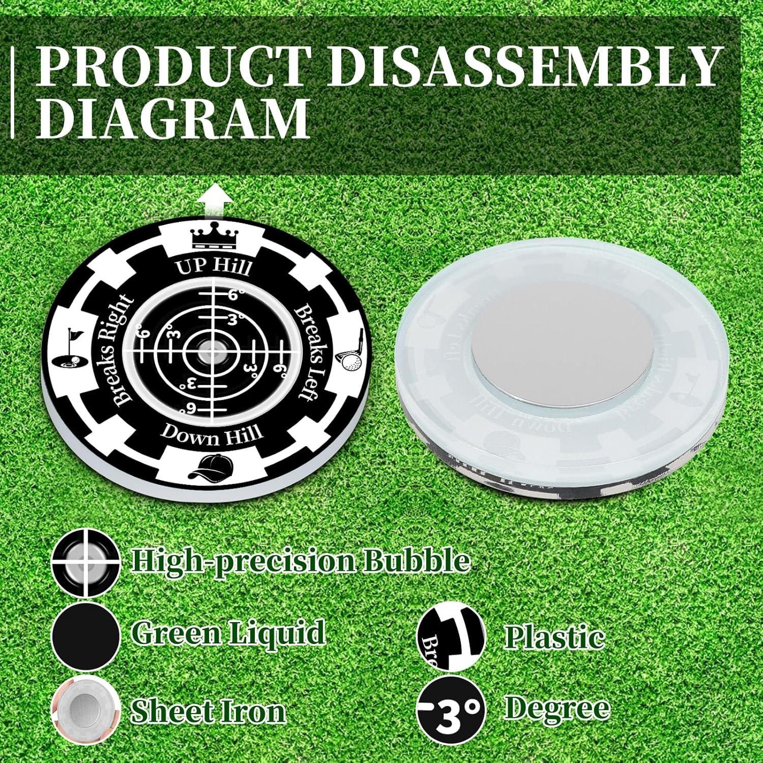 Lector de Green de Golf DESELL GR 032 - Paquete de 2 Accesorios