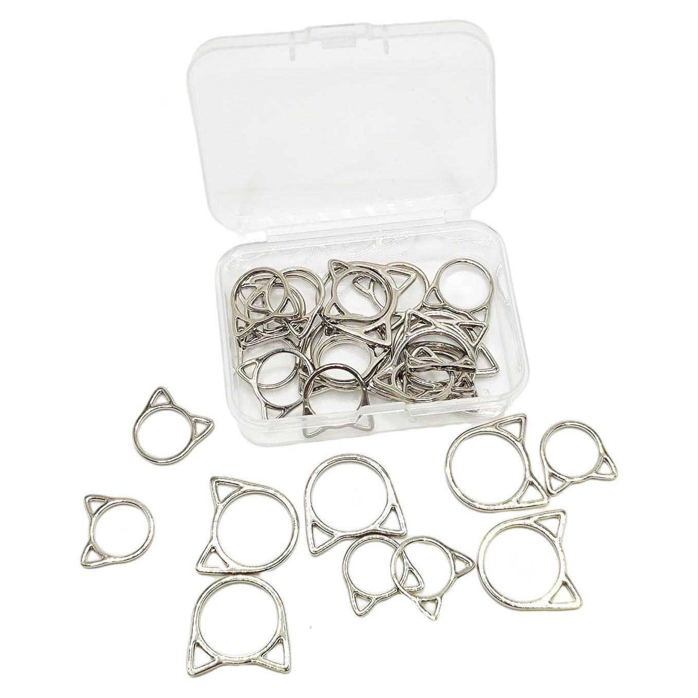 Marcadores de Puntos de Costura Hilsayum 30 Piezas Metal