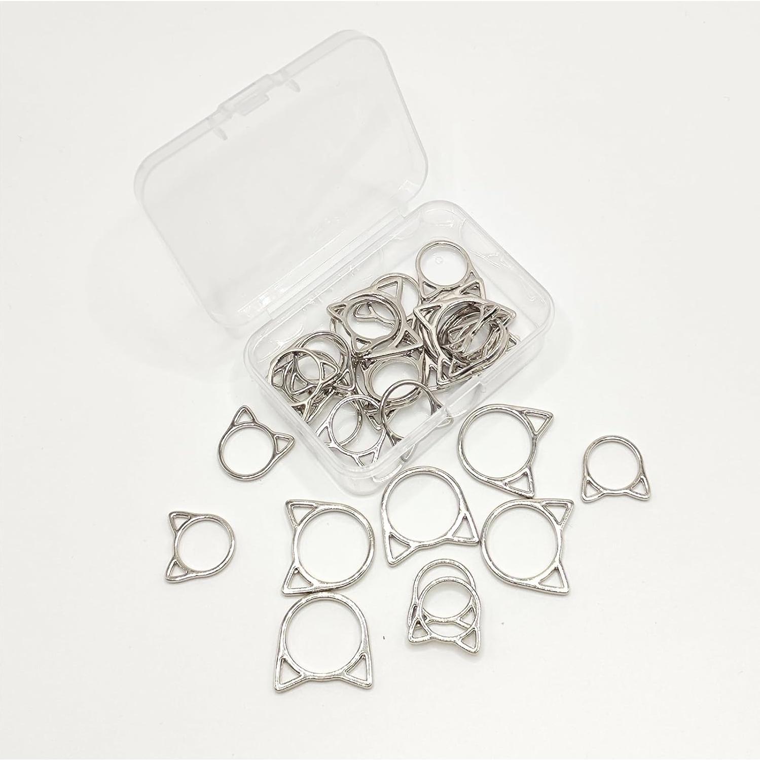 Marcadores de Puntos de Costura Hilsayum 30 Piezas Metal