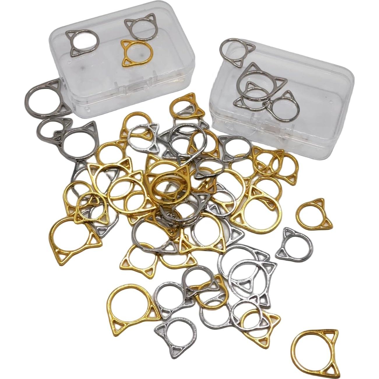 Marcadores de Puntos de Costura Hilsayum 30 Piezas Metal