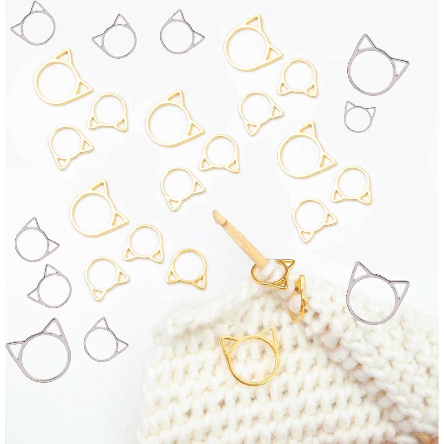 Marcadores de Puntos de Costura Hilsayum 30 Piezas Metal