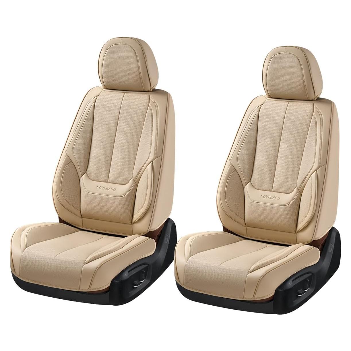 Cubiertas de Asientos Delanteros Coverado SCU003 Beige Impermeable