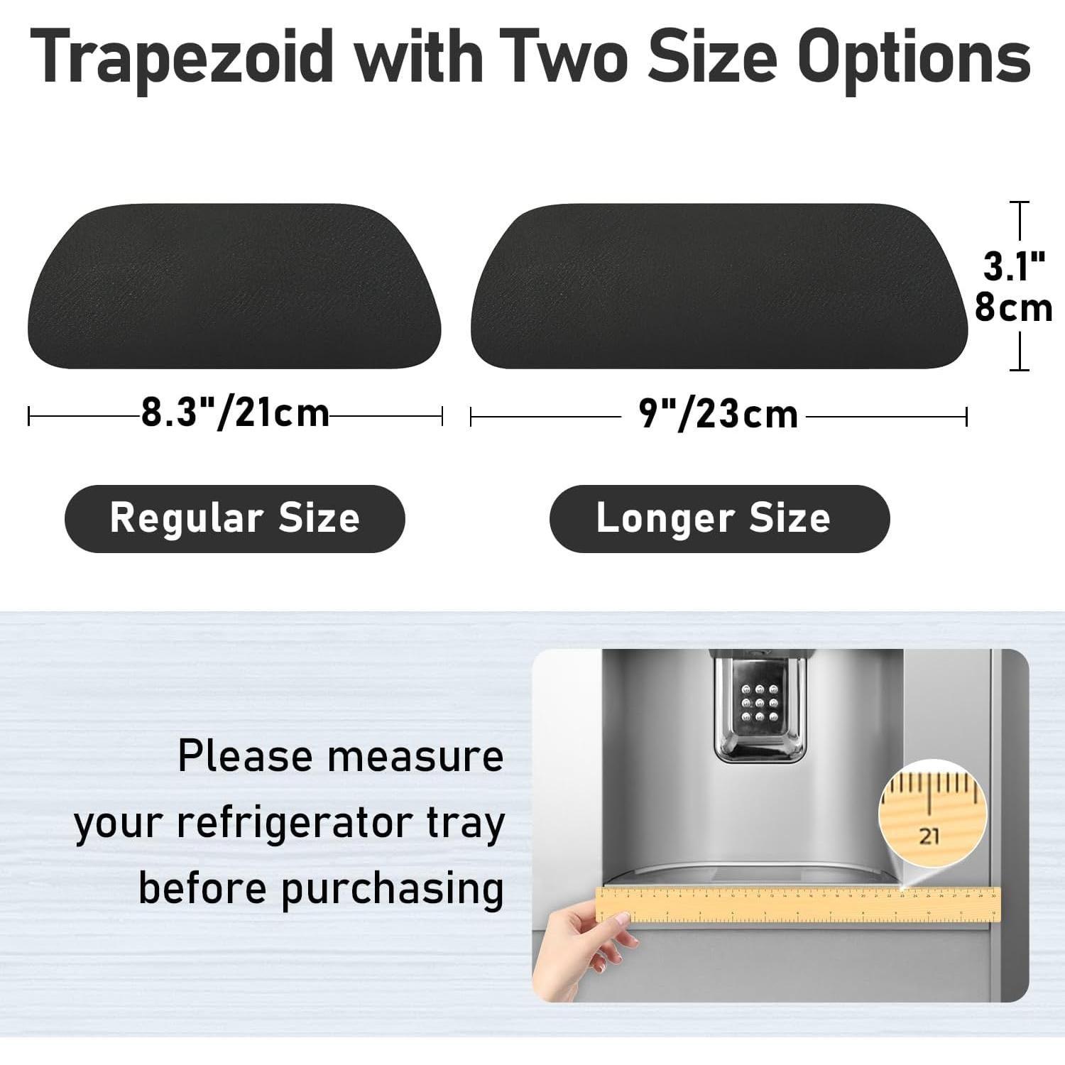 Bandeja de Goteo LOPNUR para Refrigerador 2 Pack Trapezoidal 21.1x7.9cm