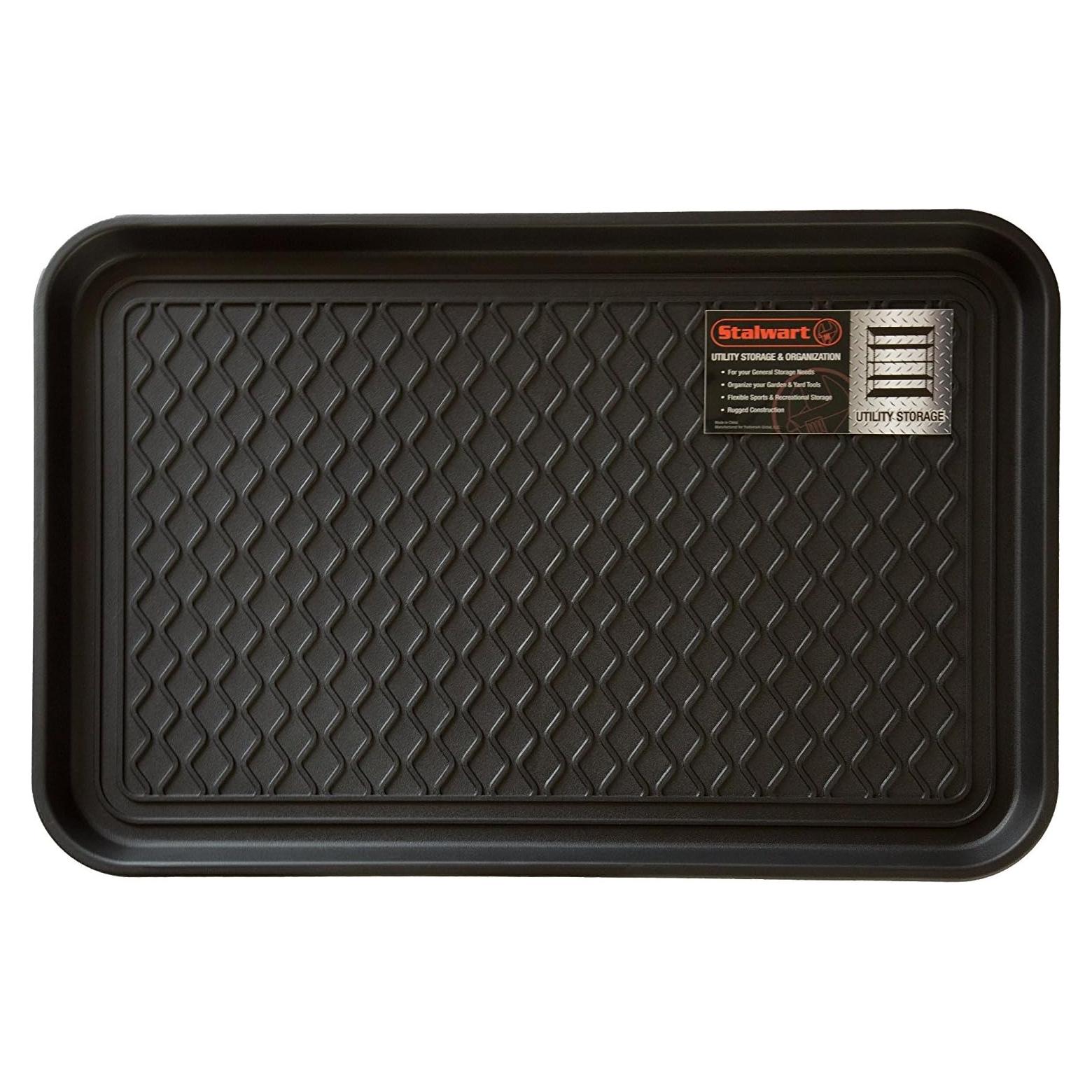 Bandeja para Botas Todo Clima Stalwart - Alfombrilla Negra 60x39 cm