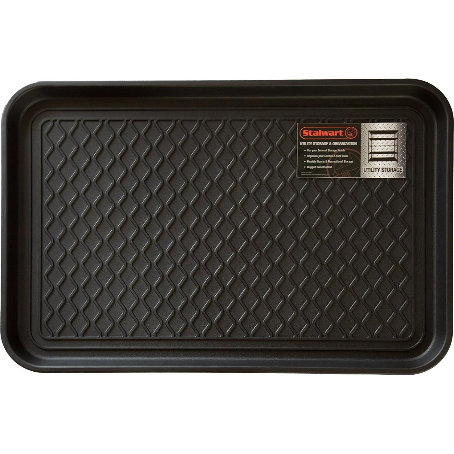 Bandeja para Botas Todo Clima Stalwart - Alfombrilla Negra 60x39 cm