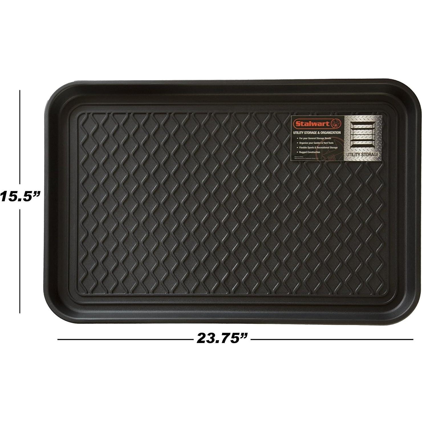 Bandeja para Botas Todo Clima Stalwart - Alfombrilla Negra 60x39 cm