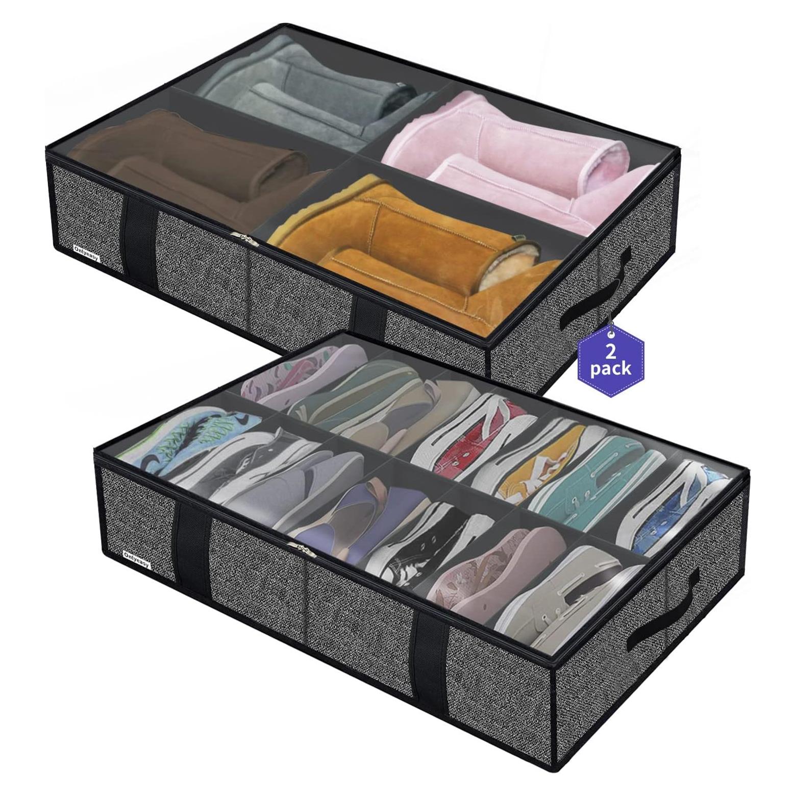 Onlyeasy Bolsa de Almacenamiento de Zapatos 2 Piezas 86x60cm